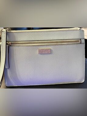 kate spade Lime Green saffiano leather wallet with gold hardware